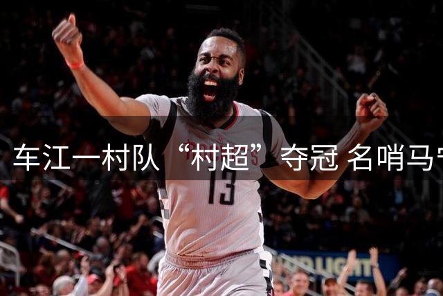 车江一村队“村超”夺冠 名哨马宁现场助阵